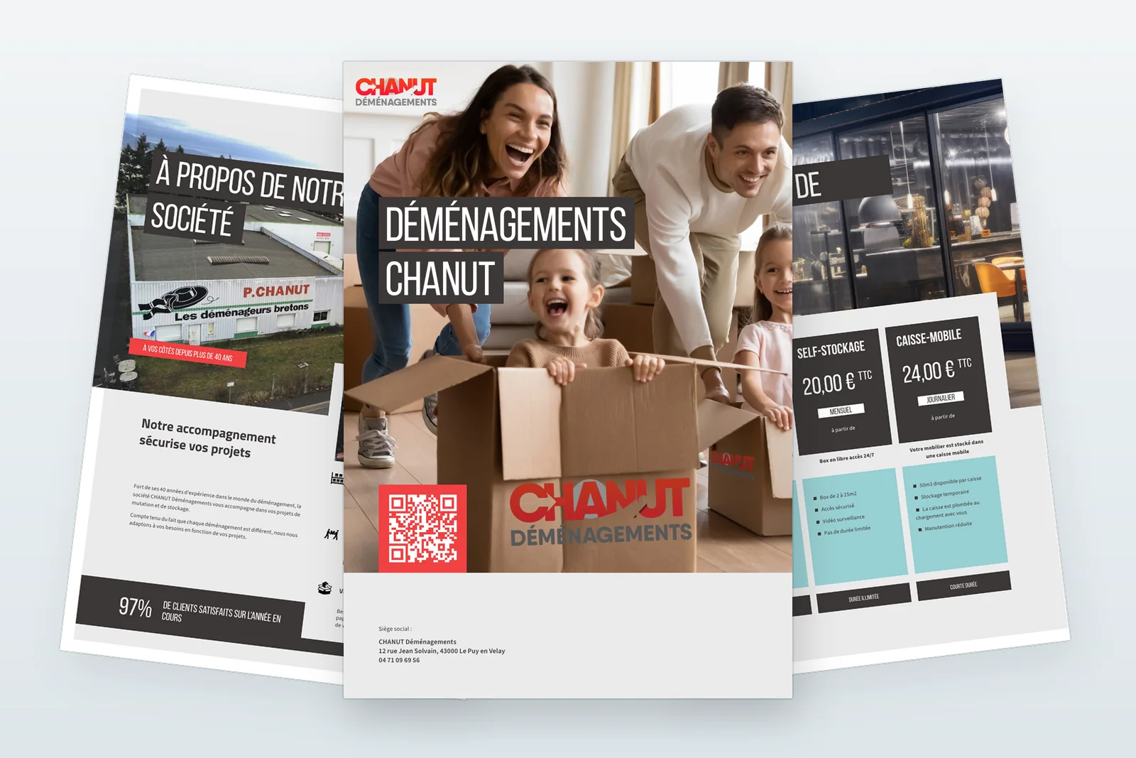 Livret d’entreprise conçu pour Chanut Déménagements